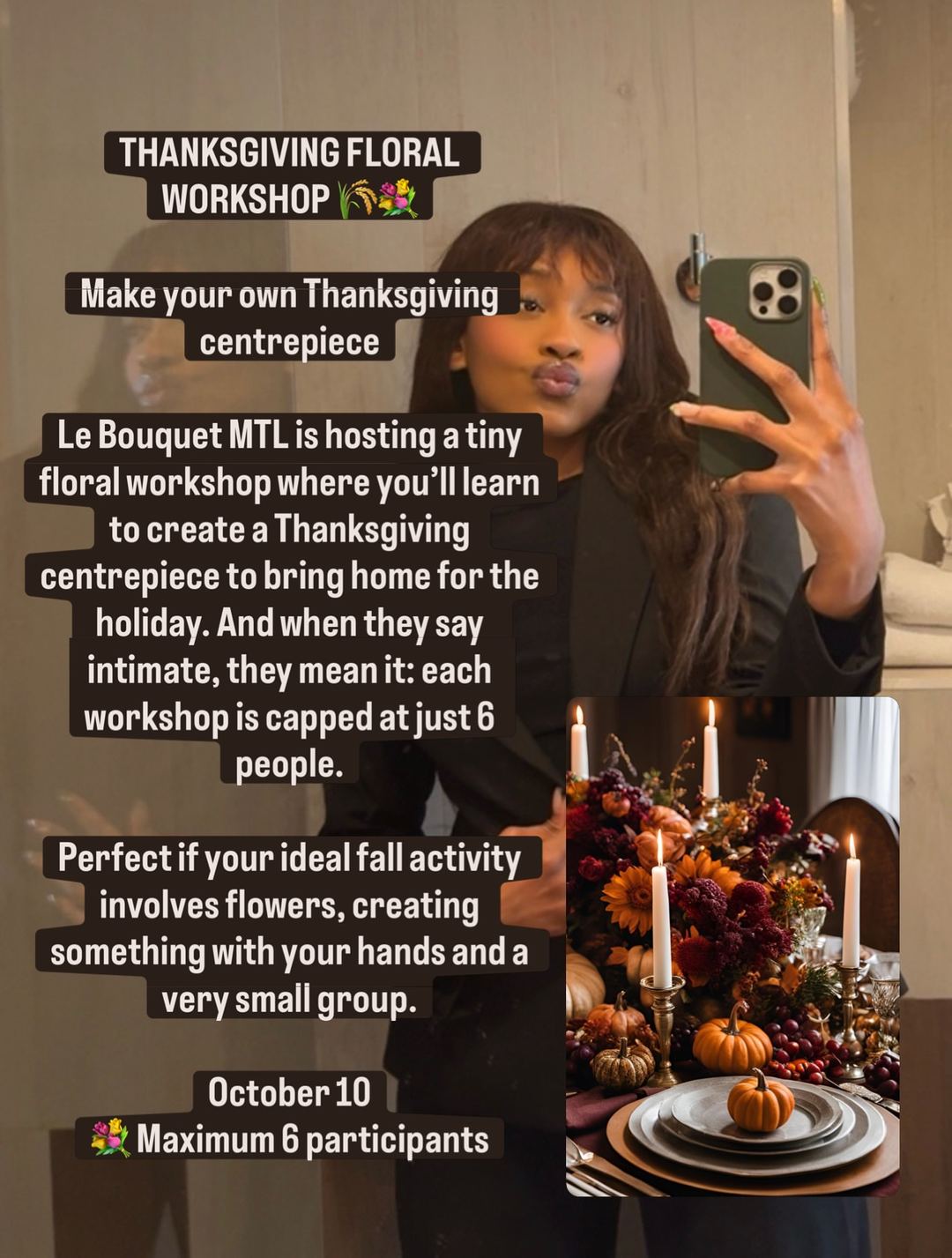 THANKSGIVING FLORAL WORKSHOP