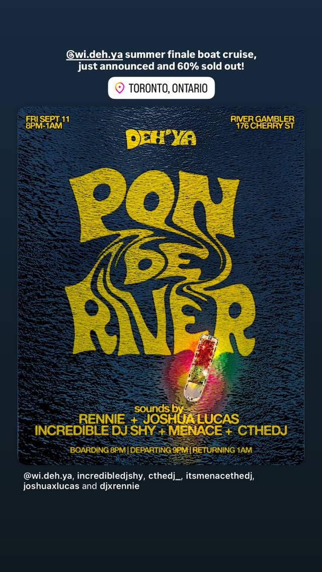 PON DE RIVER, Fri, Sep 11, River Gambler, Old Toronto