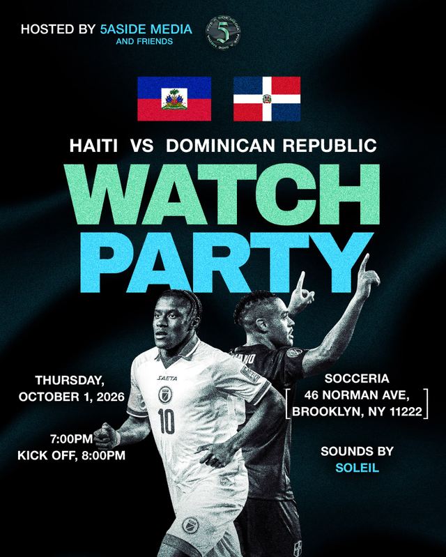 Haiti vs Dominican Republic Watch Party, Thu, Oct 1, 46 Norman Ave, Greenpoint
