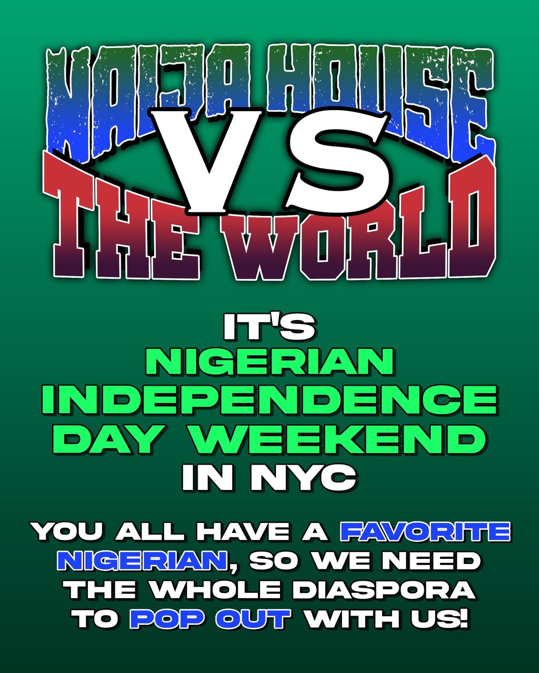 Naija House vs The World — flyer 5