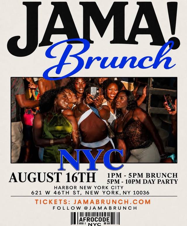 JAMA! Brunch NYC, Sun, Aug 16, Harbor New York City, Hell's Kitchen