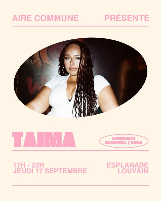 TAIMA, Thu, Sep 17, Esplanade Louvain