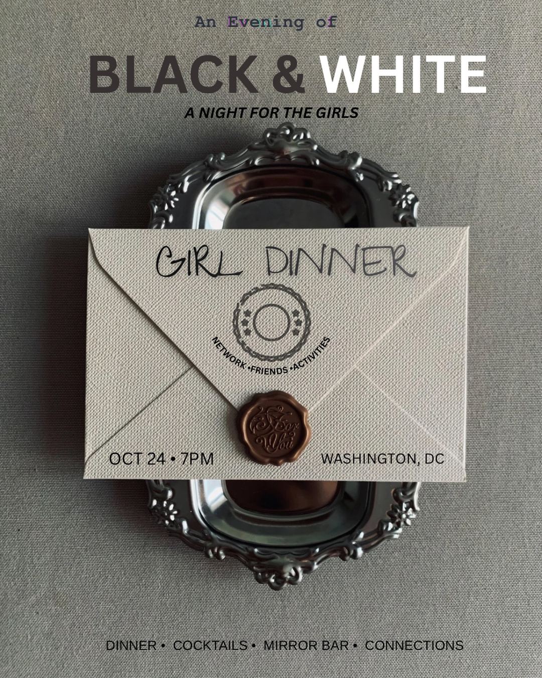 An Evening of Black & White: a Night for the Girls