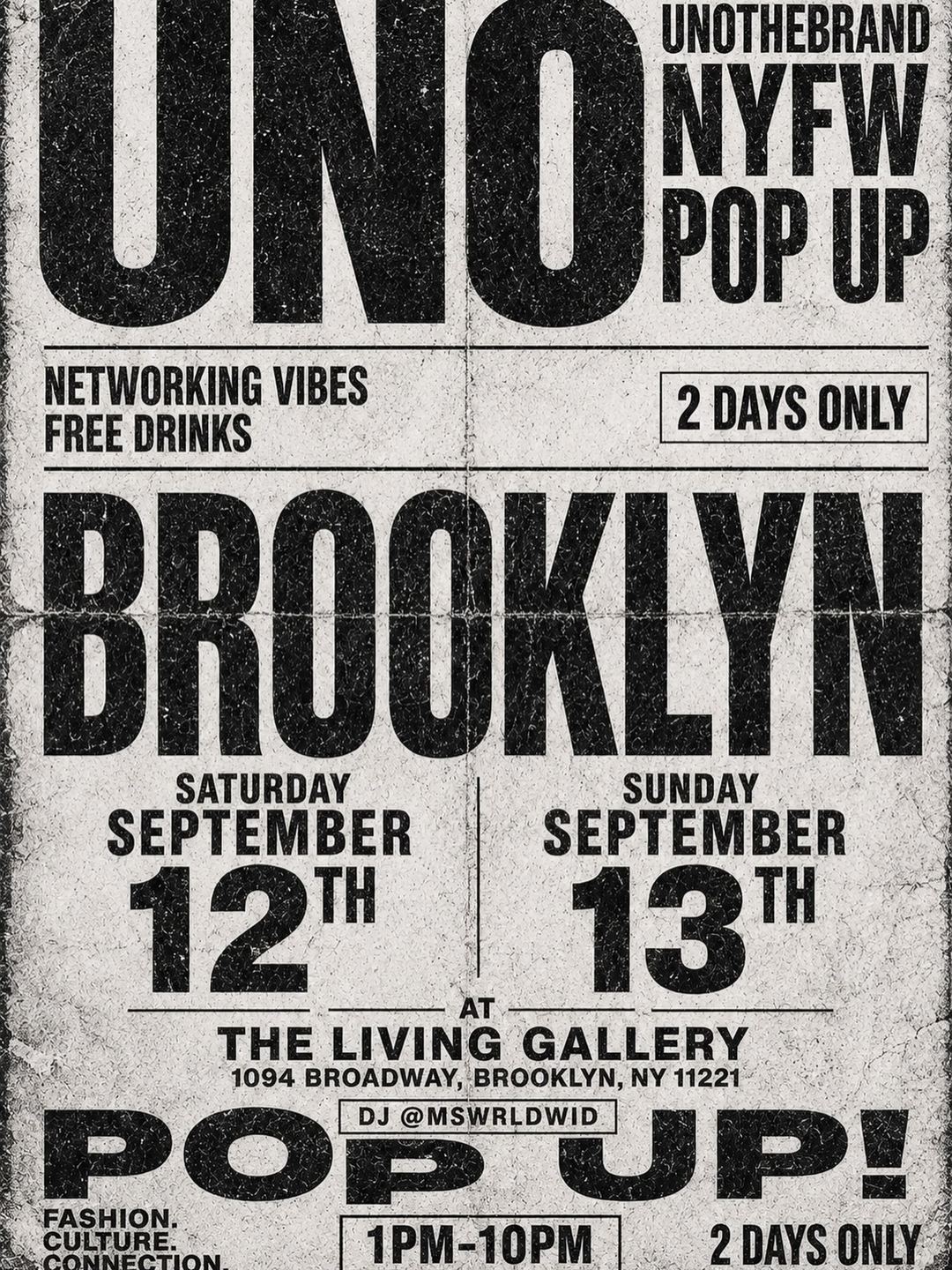 UNOTHEBRAND NYFW POP UP