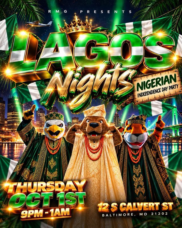Lagos Nights: Nigerian Independence Day Party, Thu, Oct 1, Smoothflicks Banquet Hall