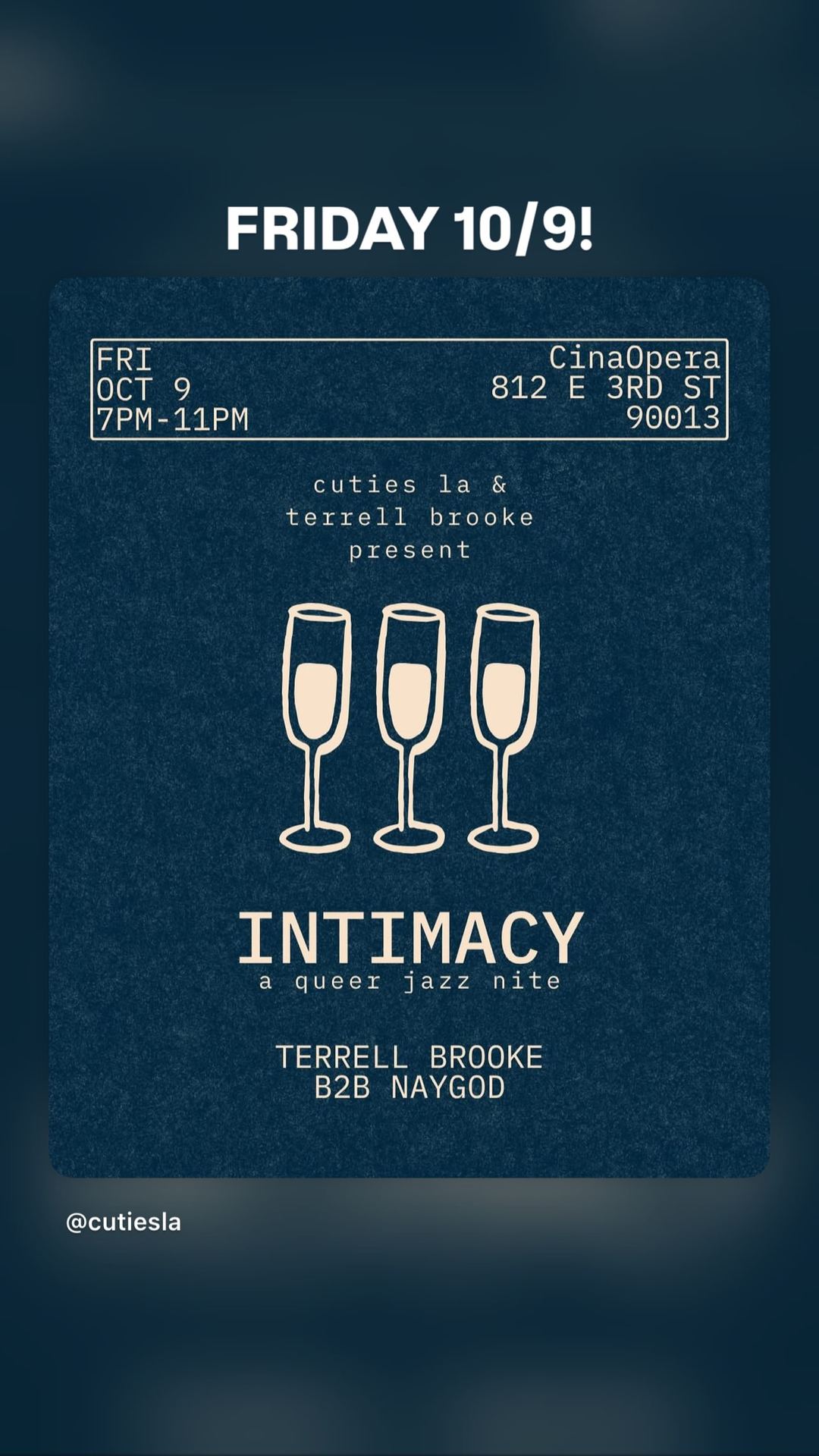 INTIMACY a queer jazz nite