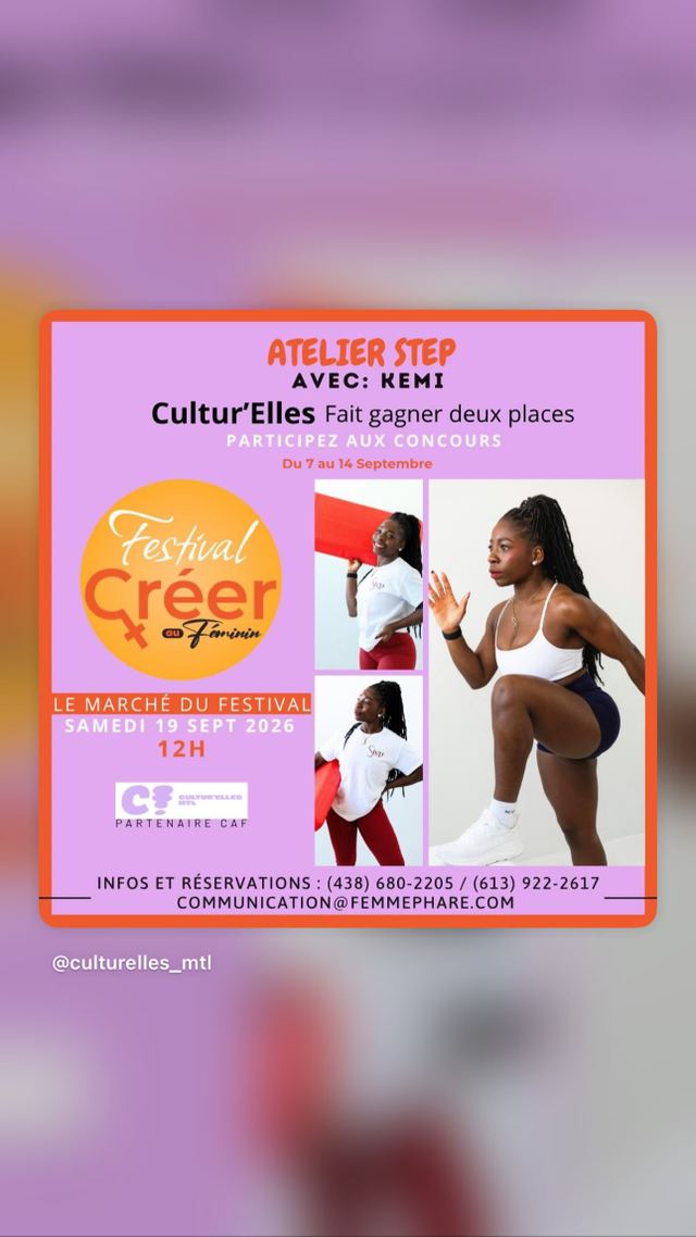 ATELIER STEP AVEC: KEMI, Sat, Sep 19, LE MARCHÉ DU FESTIVAL
