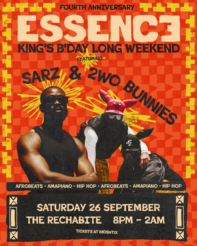 Essence King's B'day Long Weekend, Sat, Sep 26, The Rechabite