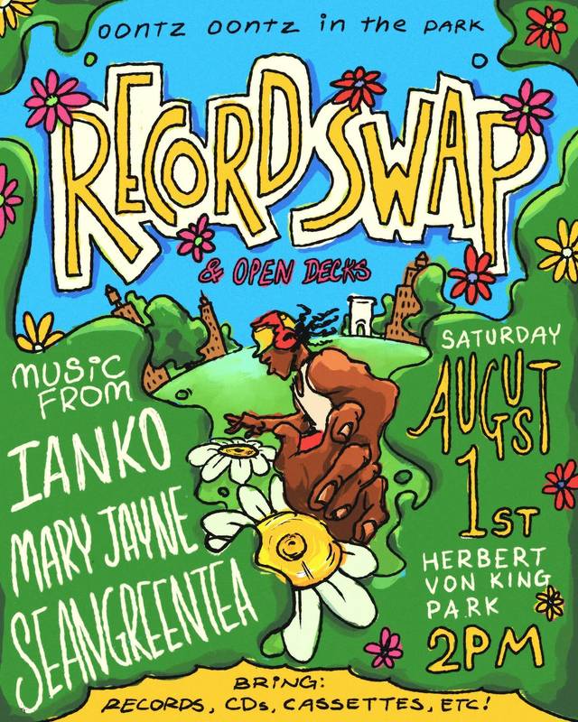 Record Swap & Open Decks, Sat, Aug 1, Herbert Von King Park, Bed-Stuy