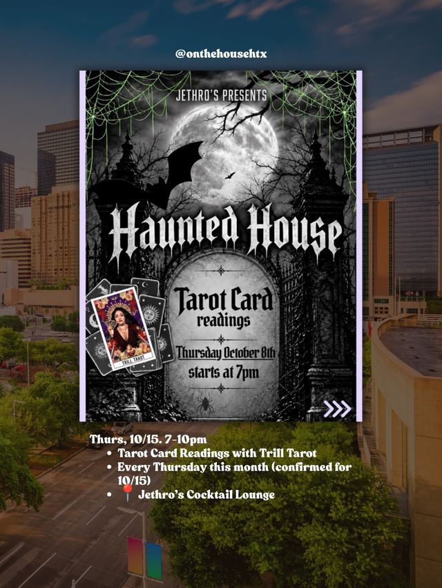 Tarot Card Readings with Trill Tarot, Thu, Oct 15, Jethro's Cocktail Lounge