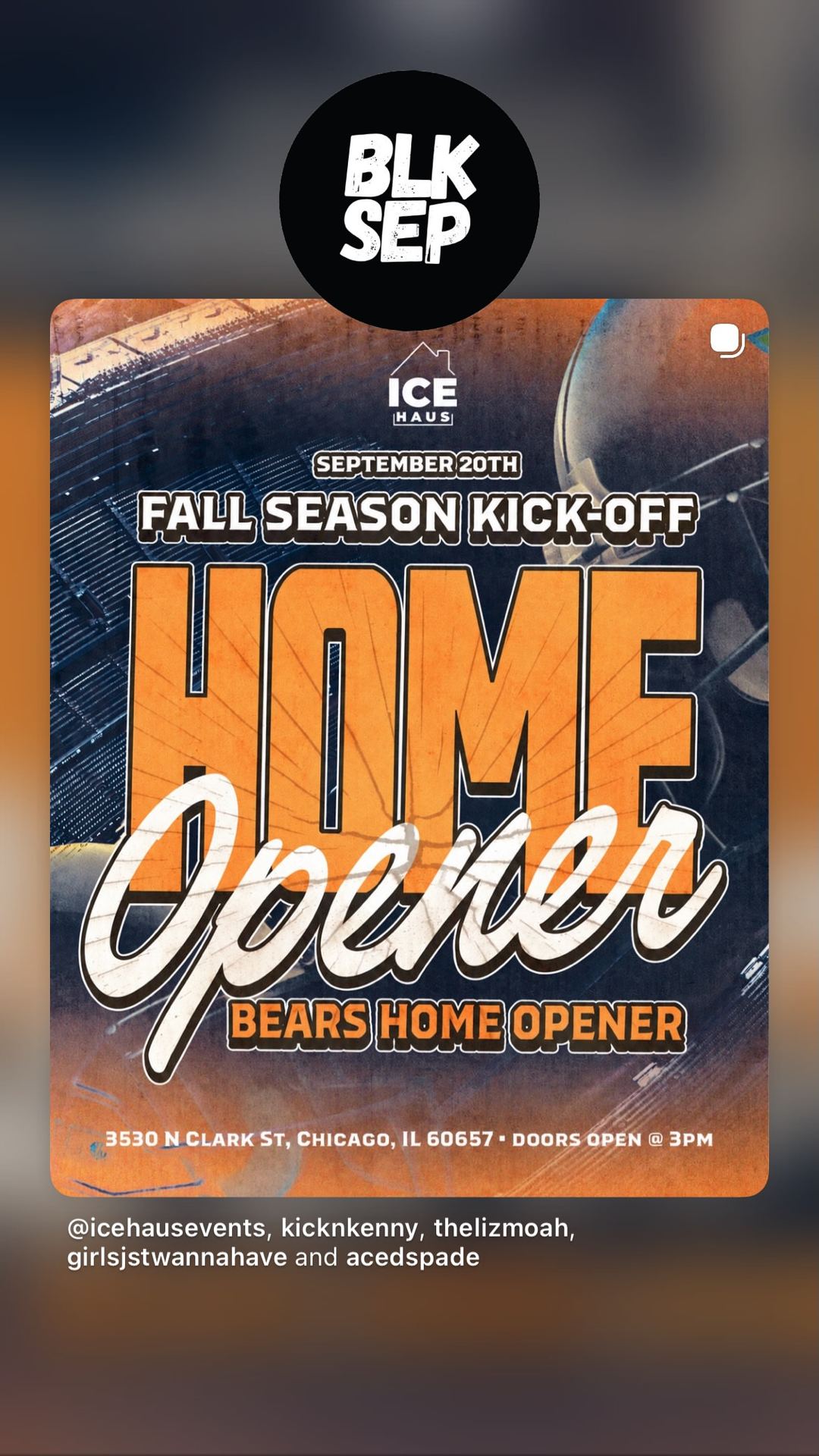 FALL SEASON KICK-OFF HOME OPENER BEARS HOME OPENER
