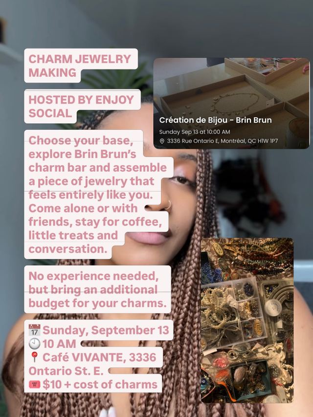 Charm Jewelry Making, Sun, Sep 13, Café VIVANTE, Mercier-Hochelaga-Maisonneuve