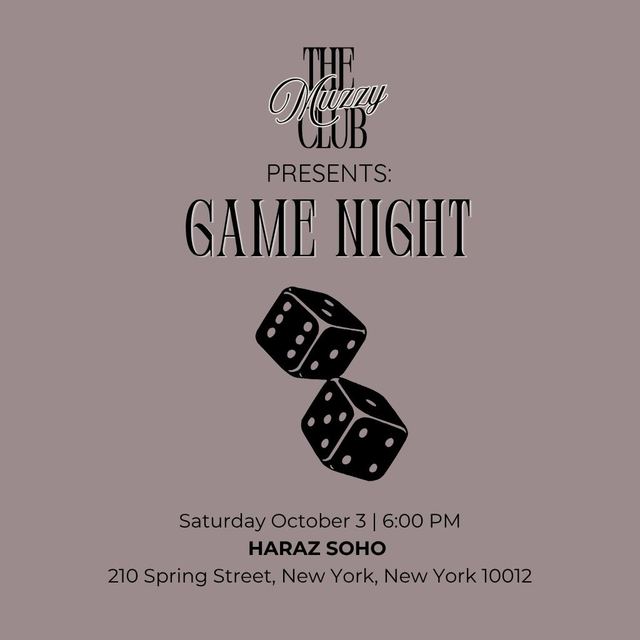 Game Night, Sat, Oct 3, Haraz Soho, SoHo