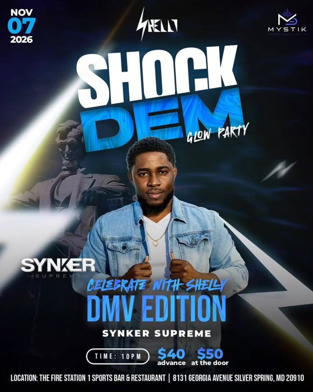 SHOCK DEM GLOW PARTY DMV EDITION, Sat, Nov 7, The Fire Station 1 Restaurant & Bar, Downtown Silver Spring