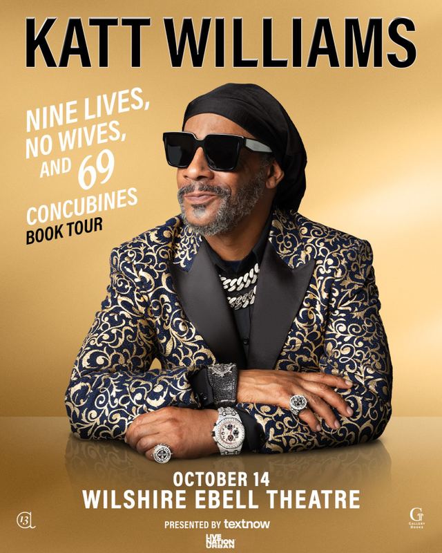 Katt Williams: Nine Lives, No Wives, and 69 Concubines Book Tour, Wed, Oct 14, Wilshire Ebell Theatre