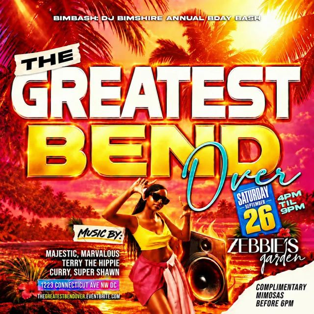The Greatest Bend Over!, Sat, Sep 26, Zebbie's Garden