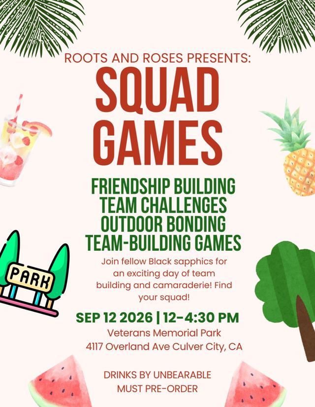 Squad Games, Sat, Sep 12, Veterans Memorial Park, Park West