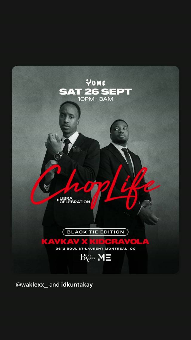 Choplife, Sat, Sep 26