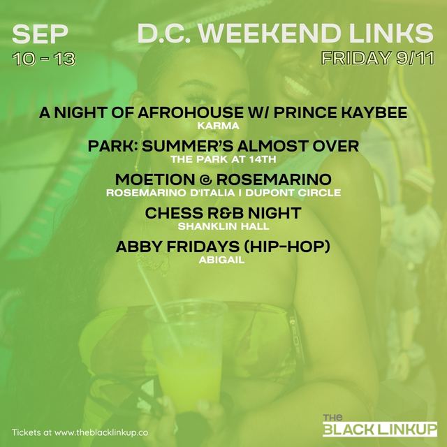 A Night of Afrohouse w/ Prince Kaybee(South Africa), Fri, Sep 11, Karma DC