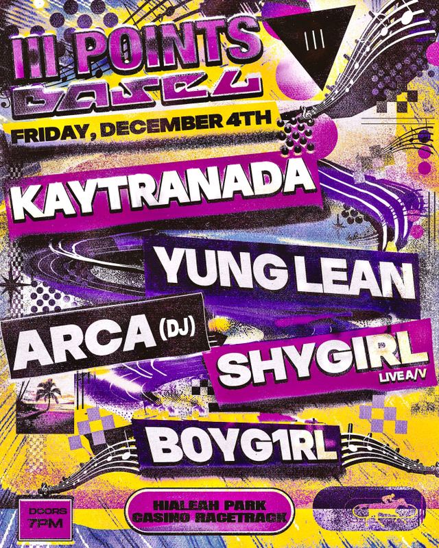 III Points Basel, Fri, Dec 4, Hialeah Park Casino