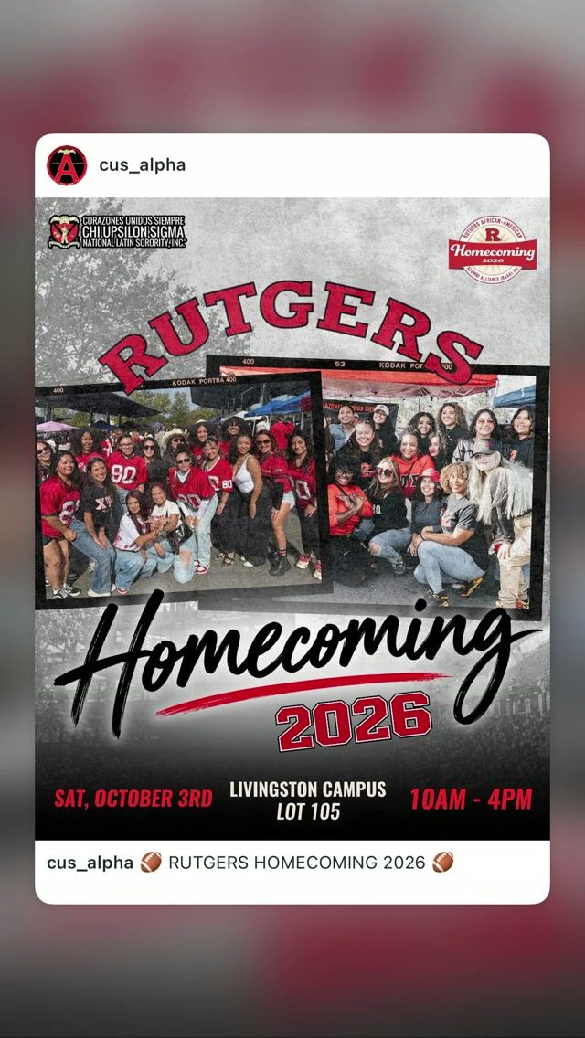 Rutgers Homecoming 2026, Sat, Oct 3, Lot 105, Livingston Campus