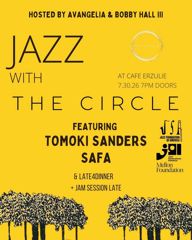 Jazz with the Circle, Thu, Jul 30, Cafe Erzulie, Bushwick
