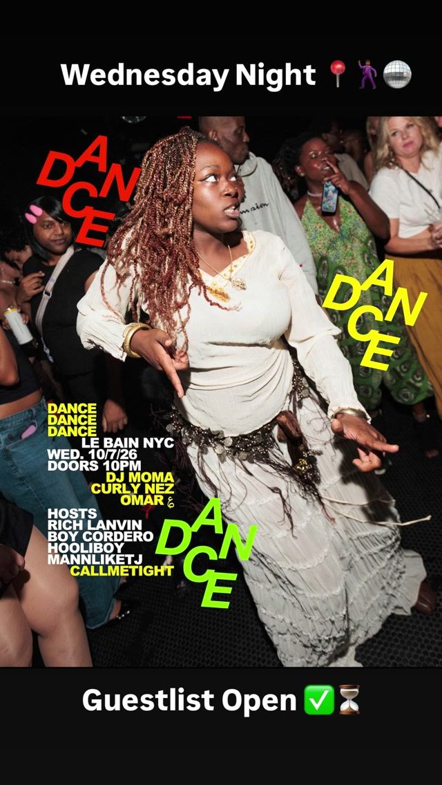 DANCE DANCE DANCE, Wed, Oct 7, Le Bain, Meatpacking
