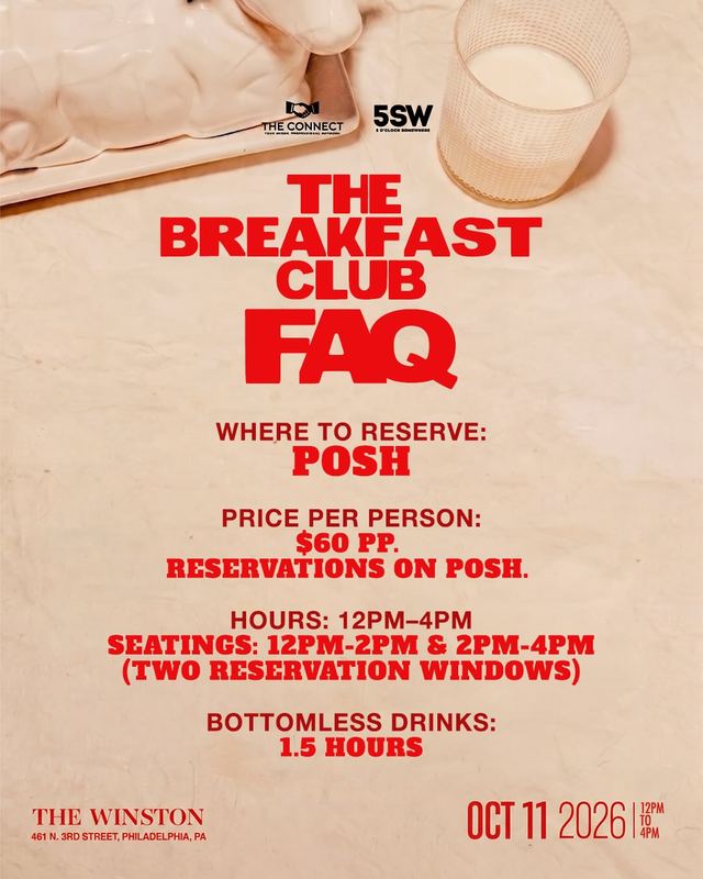 THE BREAKFAST CLUB FAQ, Sun, Oct 11, THE WINSTON