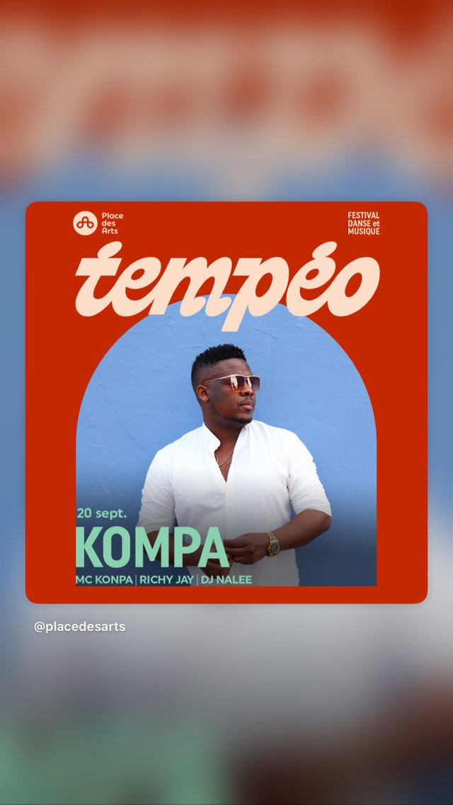 Tempéo Kompa, Sun, Sep 20, Place des Arts