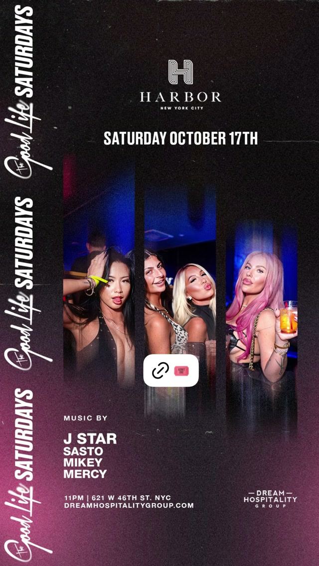 Good Life Saturdays, Sat, Oct 17, Harbor New York City, Hell's Kitchen