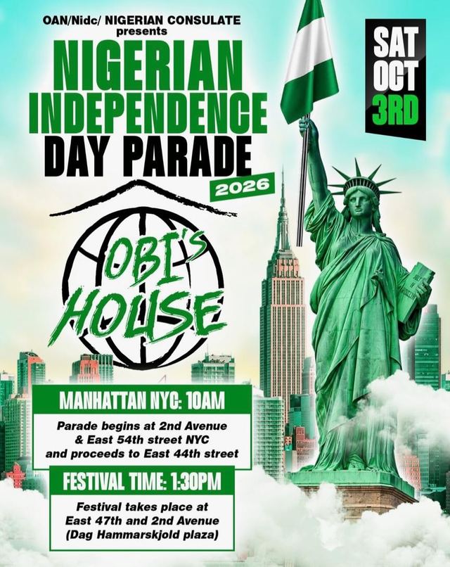 Nigerian Independence Day Festival, Sat, Oct 3, Dag Hammarskjold Plaza