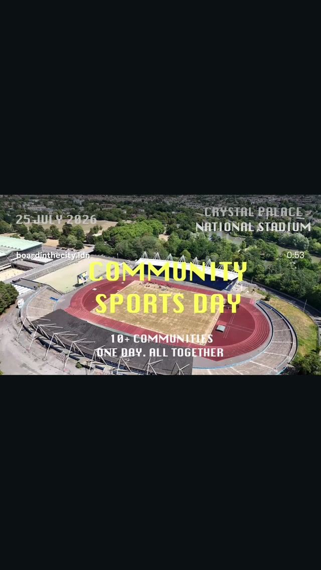 Community Sports Day, Sat, Jul 25, Crystal Palace National Sports Centre, Crystal Palace