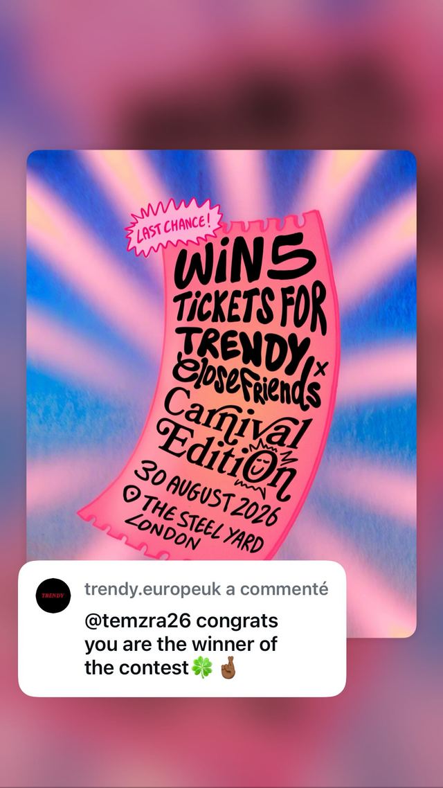 Trendy X Close Friends: Carnival Edition, Sun, Aug 30 – Mon, Aug 31, The Steel Yard, City of London