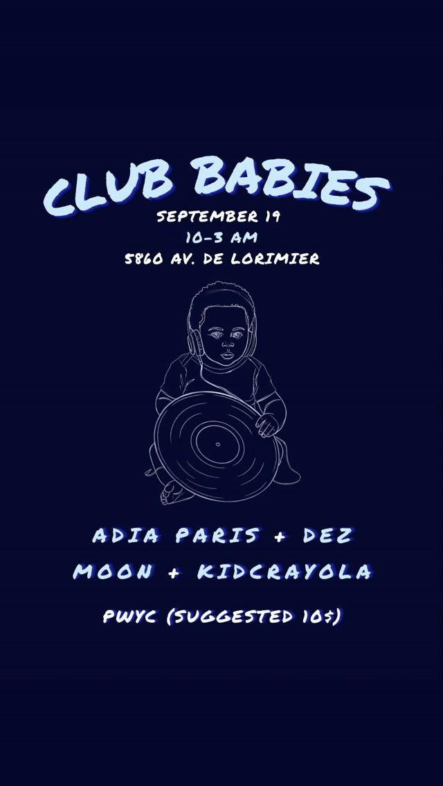 CLUB BABIES, Sat, Sep 19