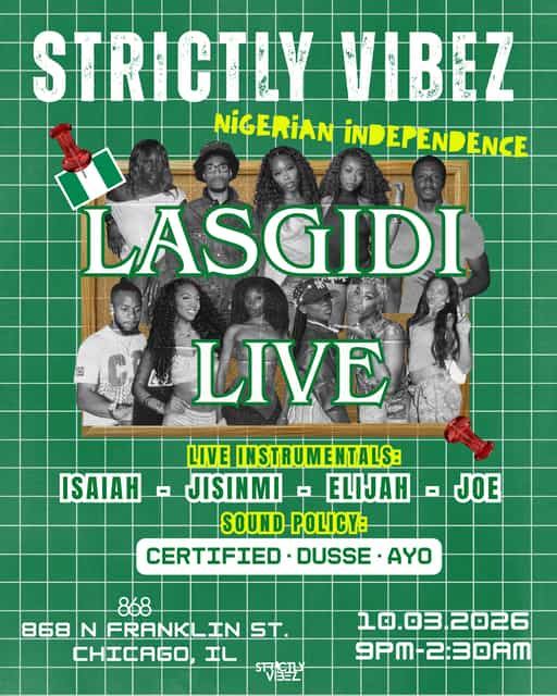 LASGIDI LIVE, Sat, Oct 3, 868 Experience