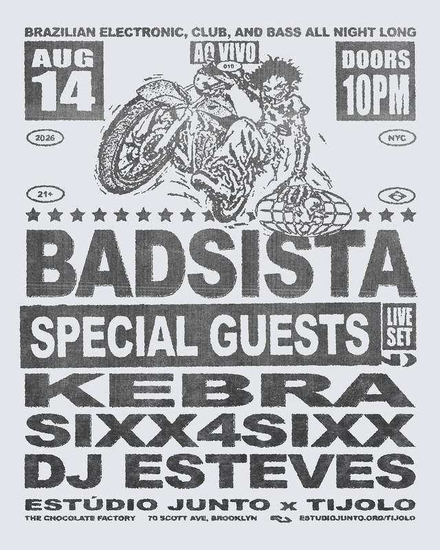 Ao Vivo 010, Fri, Aug 14, The Chocolate Factory, Bushwick