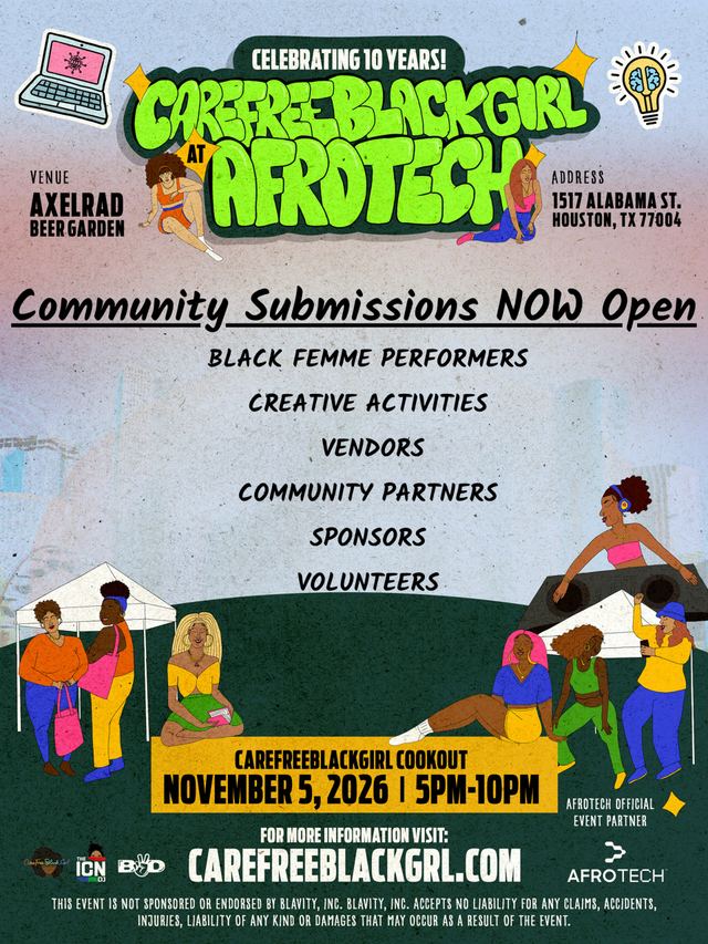 Carefreeblackgirl Cookout, Thu, Nov 5, Axelrad