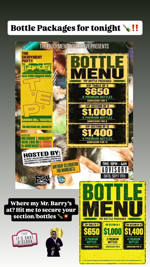 The Enjoyment Party, Fri, Sep 11, Crown Hill Theatre, Crown Heights