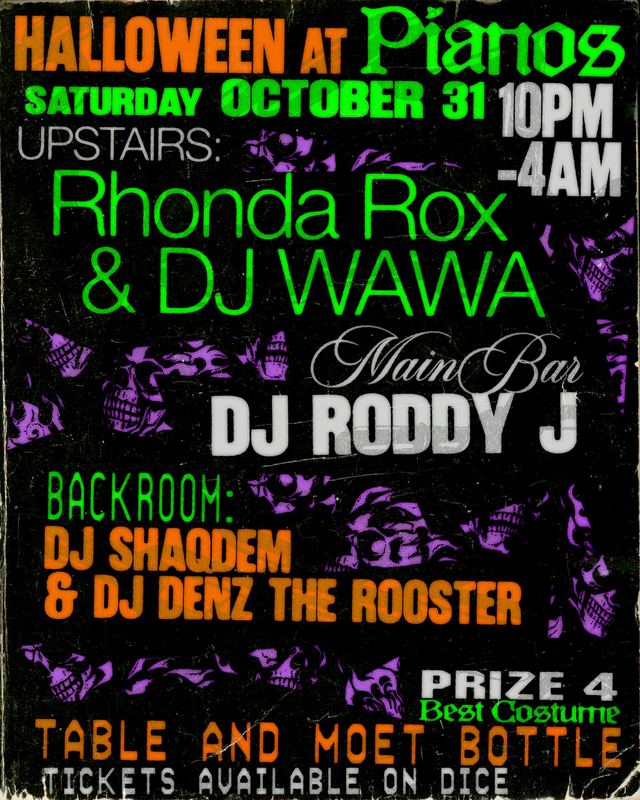 Halloween at Pianos, Sat, Oct 31, Pianos, Lower East Side