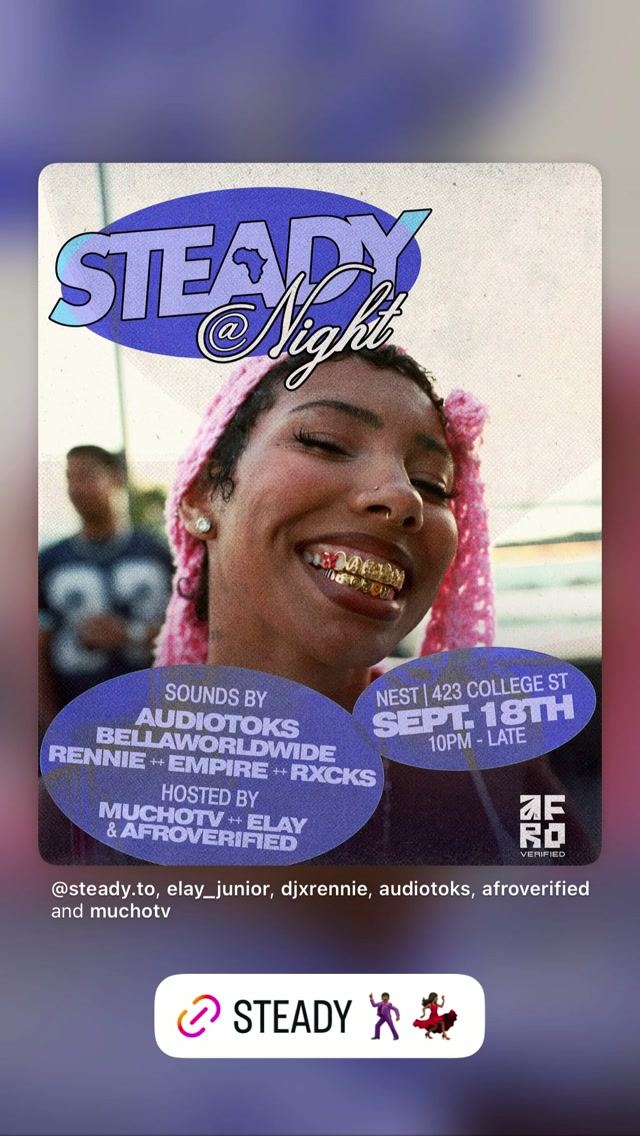 STEADY, Fri, Sep 18, Nest, Old Toronto