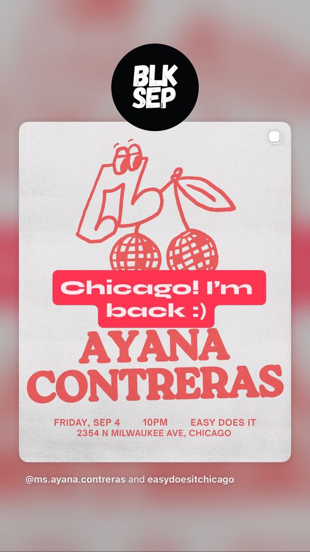 Ayana Contreras, Fri, Sep 4, Easy Does It