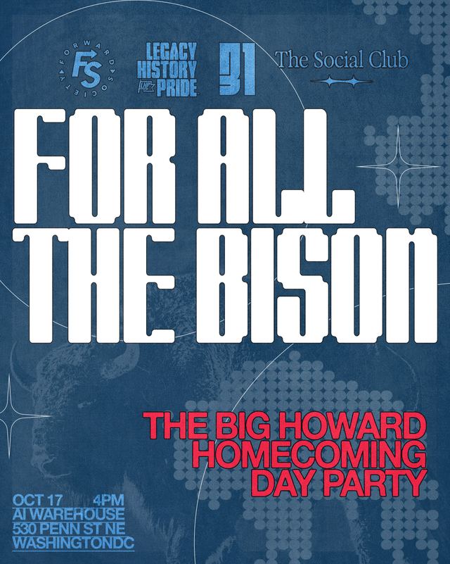 For All the Bison, Sat, Oct 17, AI Warehouse, DC