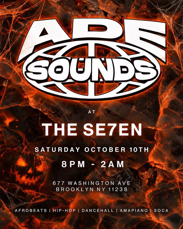 Ade Sounds, Sat, Oct 10, The Se7en, Brooklyn, Prospect Heights