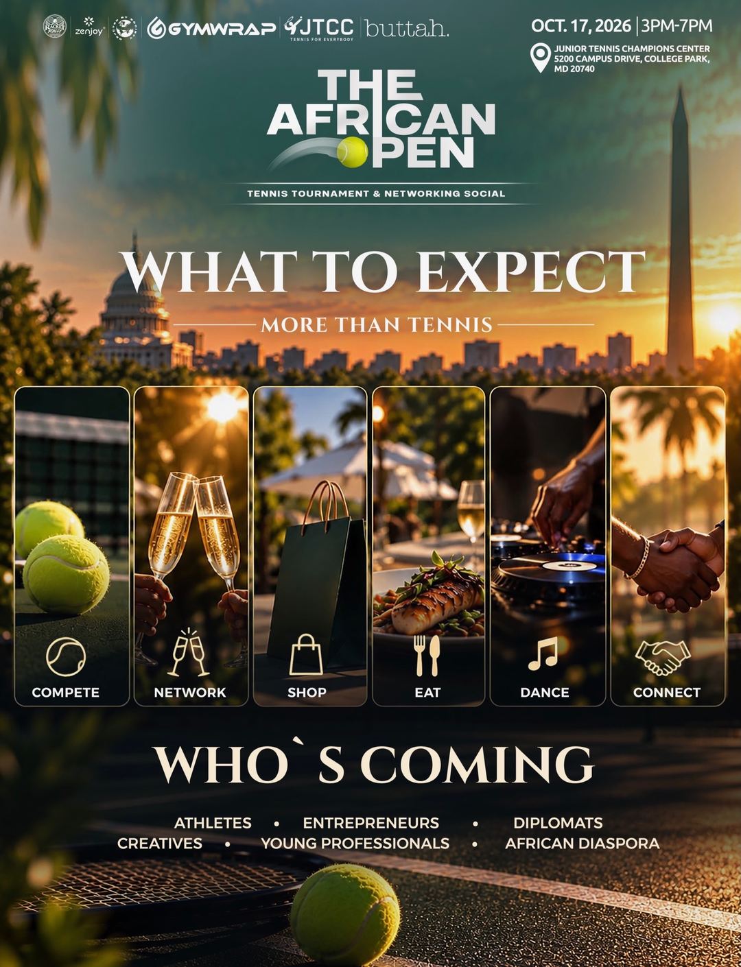 The African Open: Tennis Tournament & Networking Social