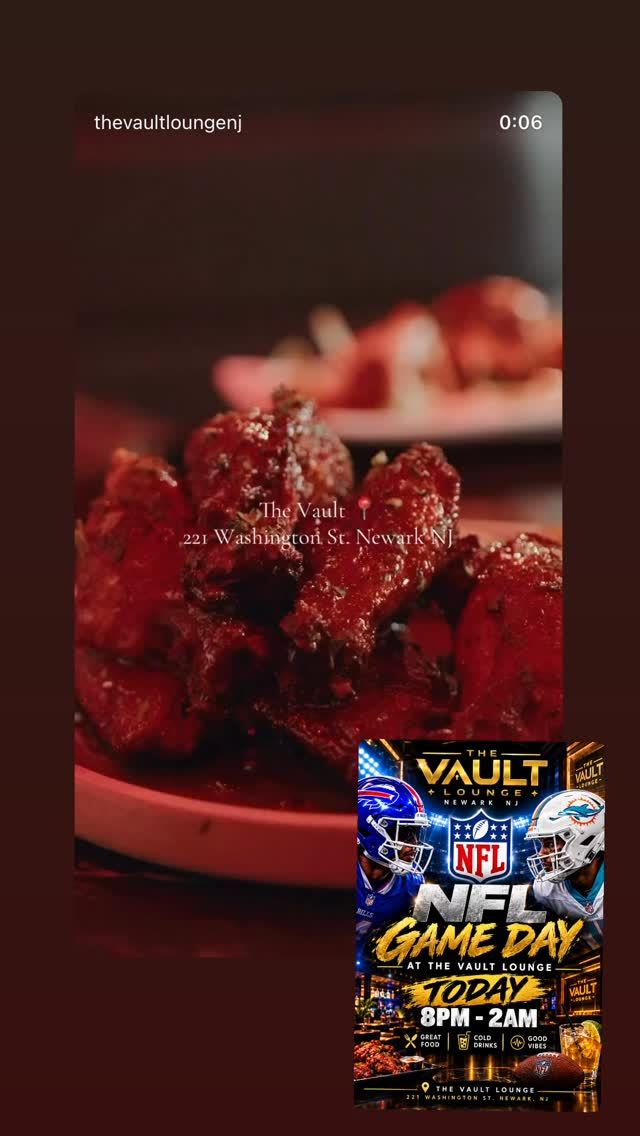 NFL GAME DAY, Thu, Oct 15, The Vault