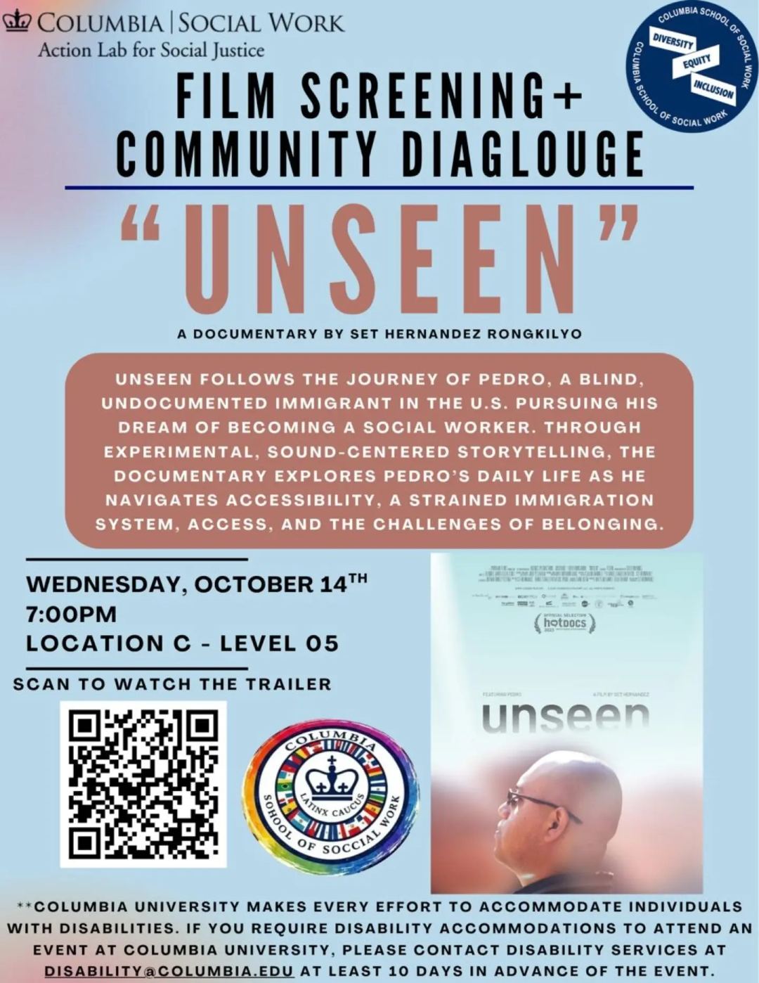 Film Screening + Community Dialogue "Unseen" — flyer 2