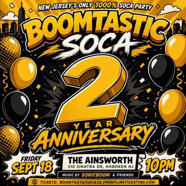 Boomtastic Soca, Sat, Sep 19 – Sat, Sep 19