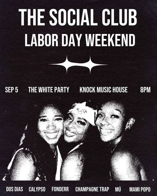 THE WHITE PARTY, Sat, Sep 5, Knock Music House, Morningside-Lenox Park