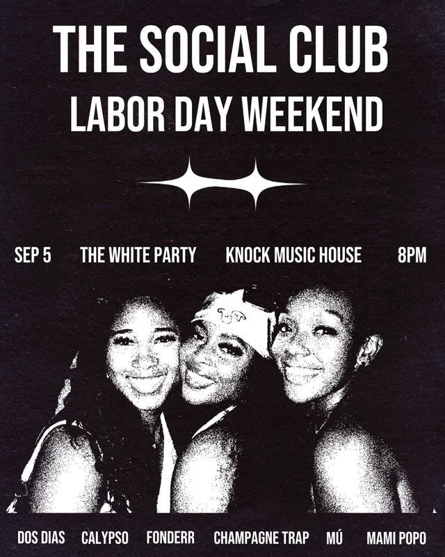 THE WHITE PARTY, Sat, Sep 5, Knock Music House, Morningside-Lenox Park