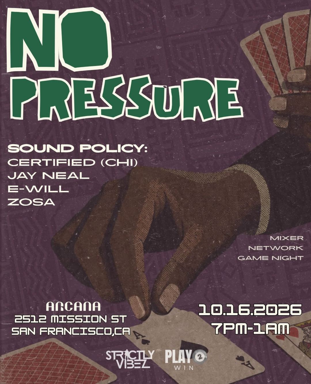 NO PRESSURE